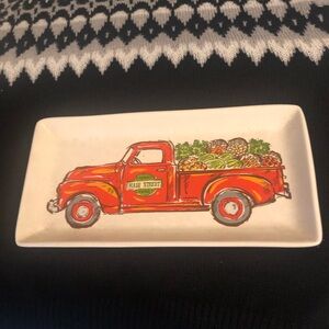 Signature Red Truck Ceramic Serving Tray- $40 or $35 w/offer